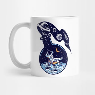 Universe Glass Bottle Illustration Mug